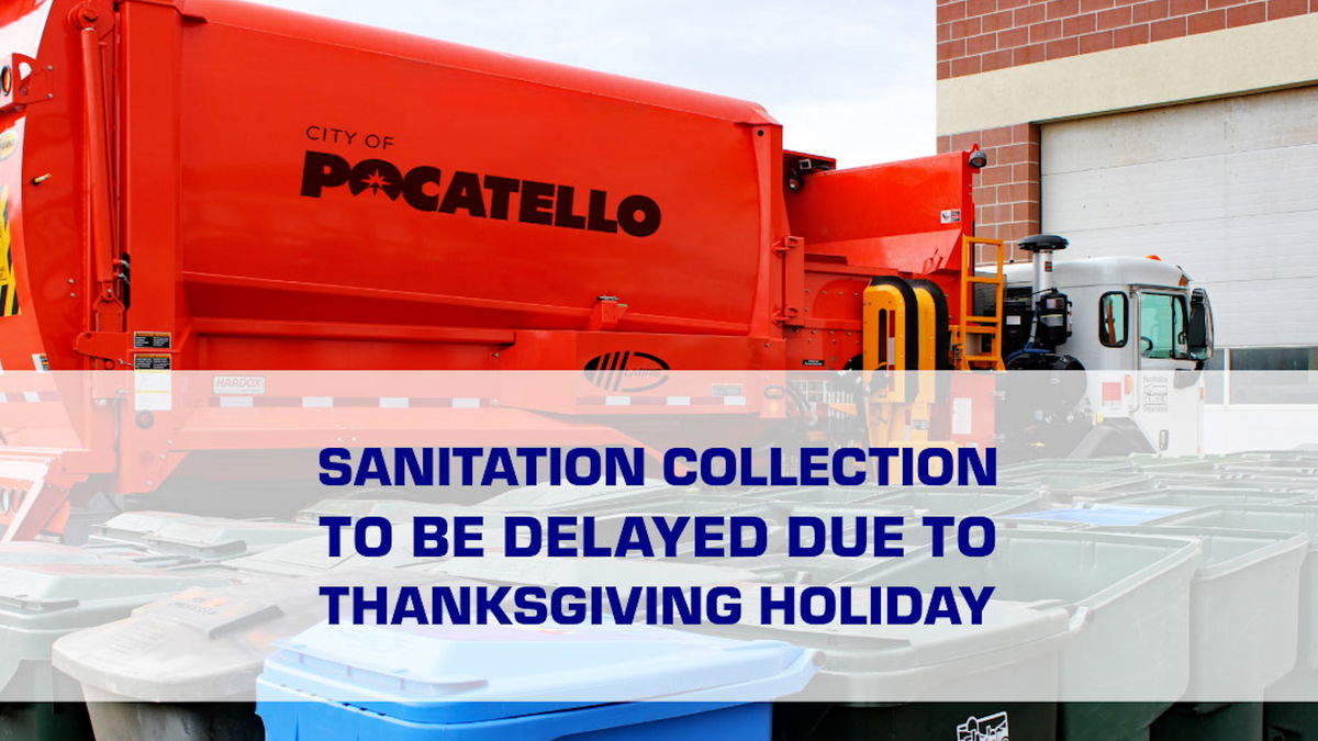 Pocatello sanitation services announces holiday schedule change
