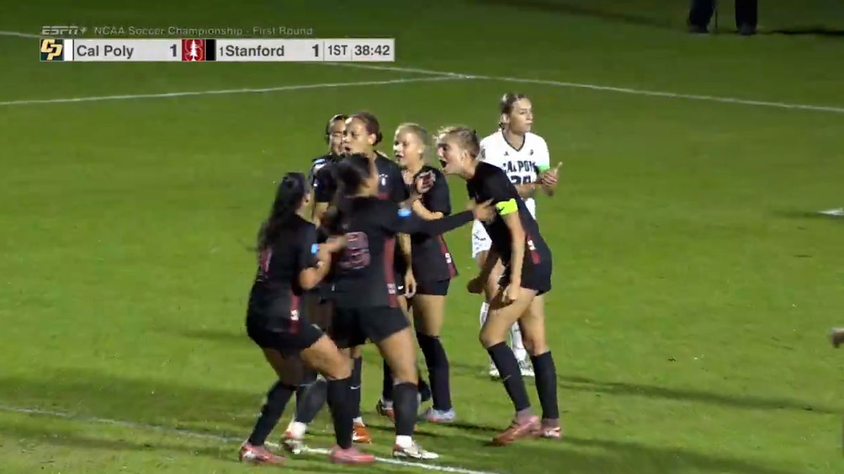 Cal Poly scores early but loses in NCAA Tournament at #1 seed Stanford
