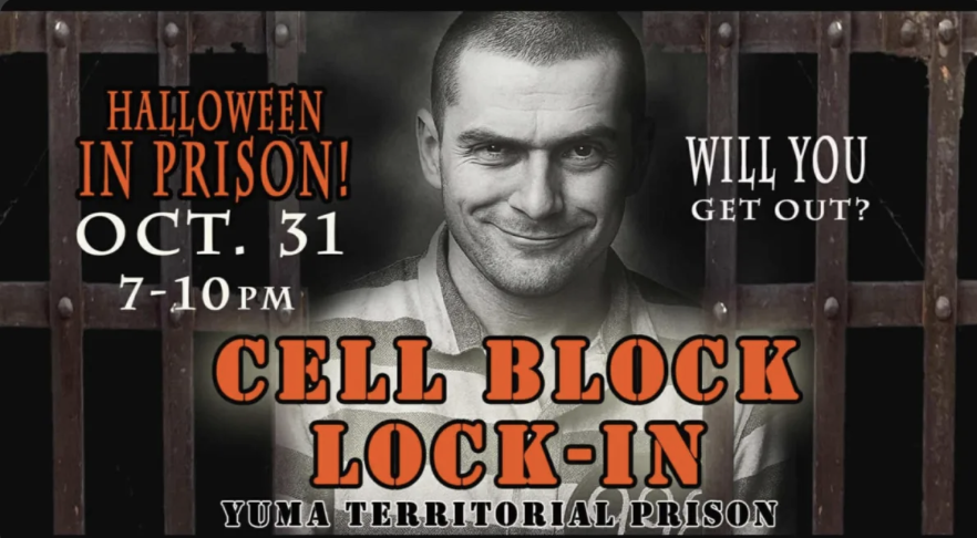 Halloween Cell block lock-in at the Yuma Territorial Prison