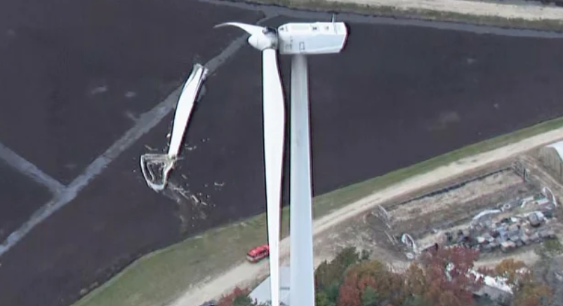 The blade is visible on the ground