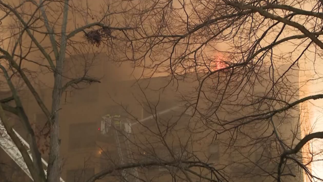 A fire in Mount Vernon