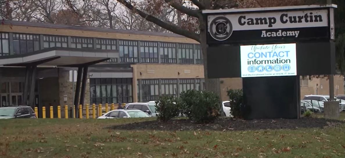 A student at Camp Curtin Academy