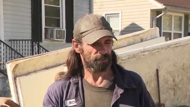 Robert Sanders has worked as a maintenance man at Grade A Auto Parts and Recycling for 12 years. He also lived in his RV on the property