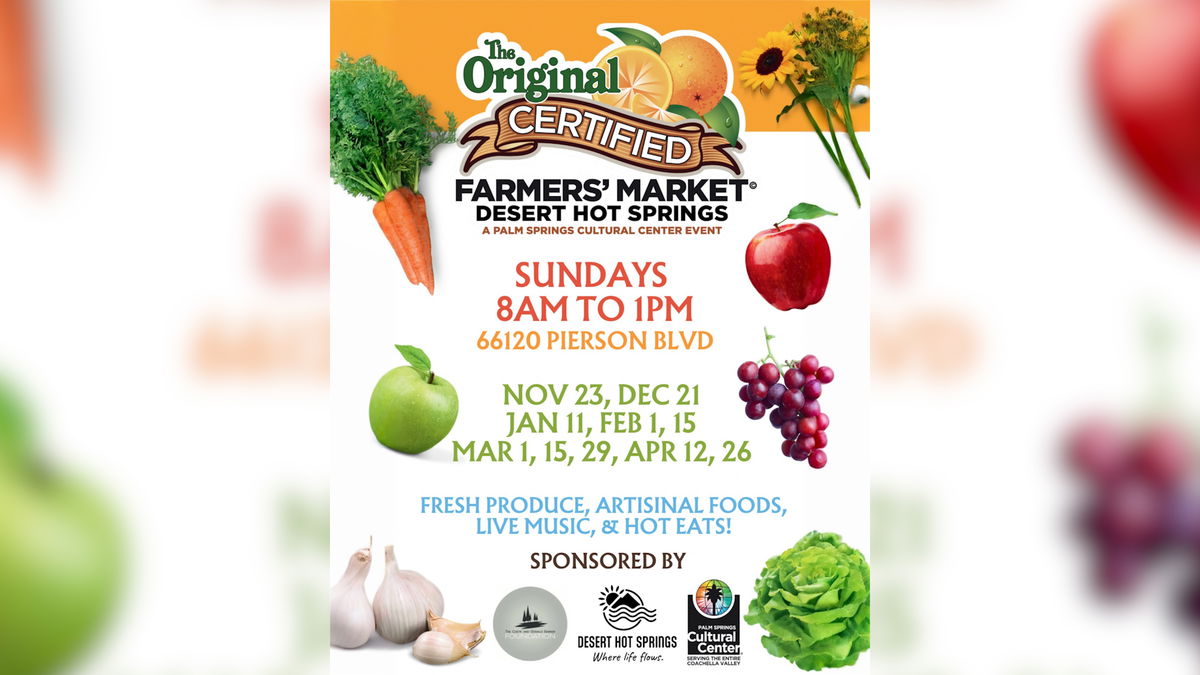 PS Cultural Center to launch certified farmers market to Desert Hot Springs
