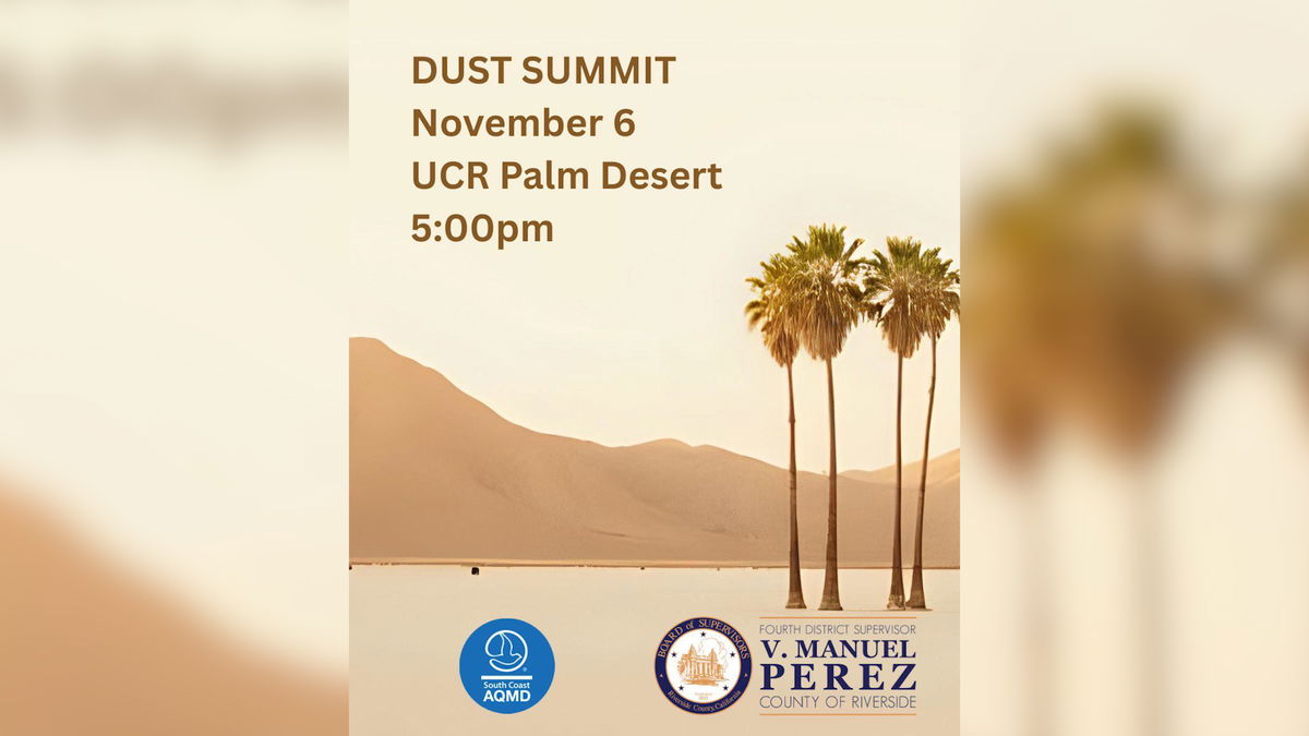 South Coast AQMD to Host Dust Summit in Palm Desert