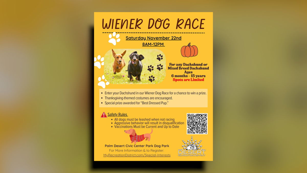 Palm Desert postpones first ever wiener dog race