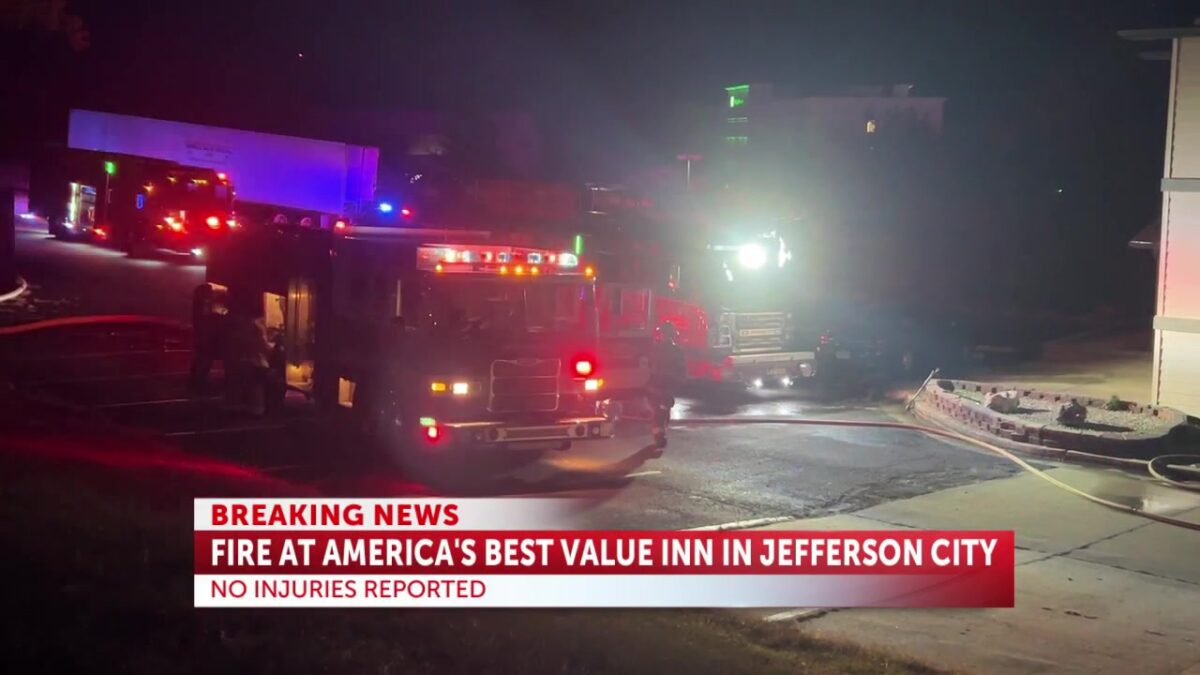 No injuries reported after fire at hotel in Jefferson City