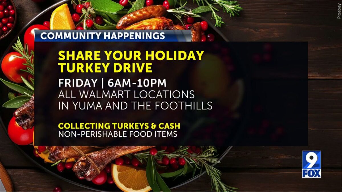 You’re invited to our annual Share Your Holiday Turkey Drive