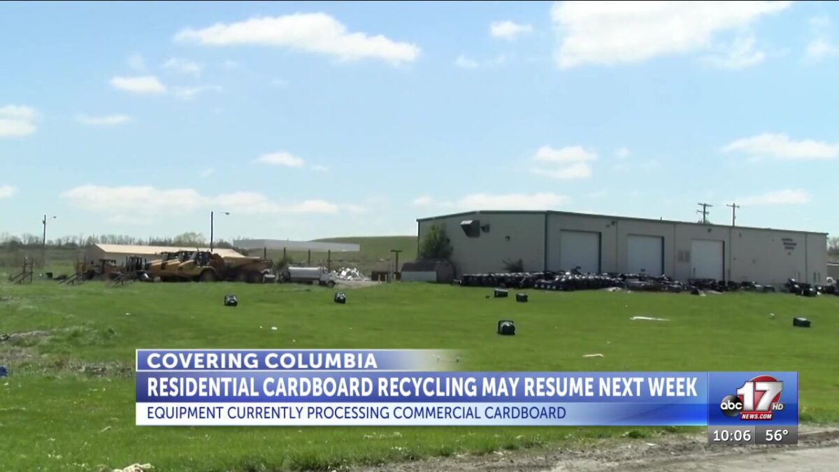 Cardboard recycling could return as soon as next week for Columbia residents