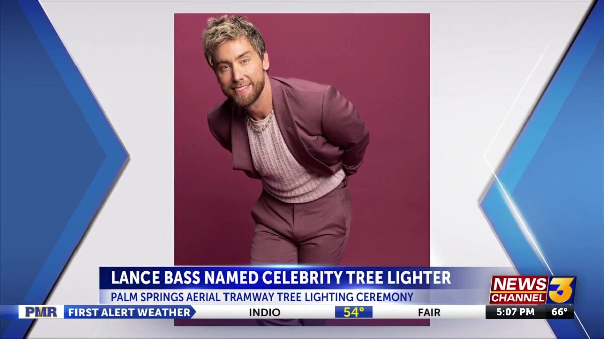 Lance Bass named Palm Springs Aerial Tramway 2025 tree lighter