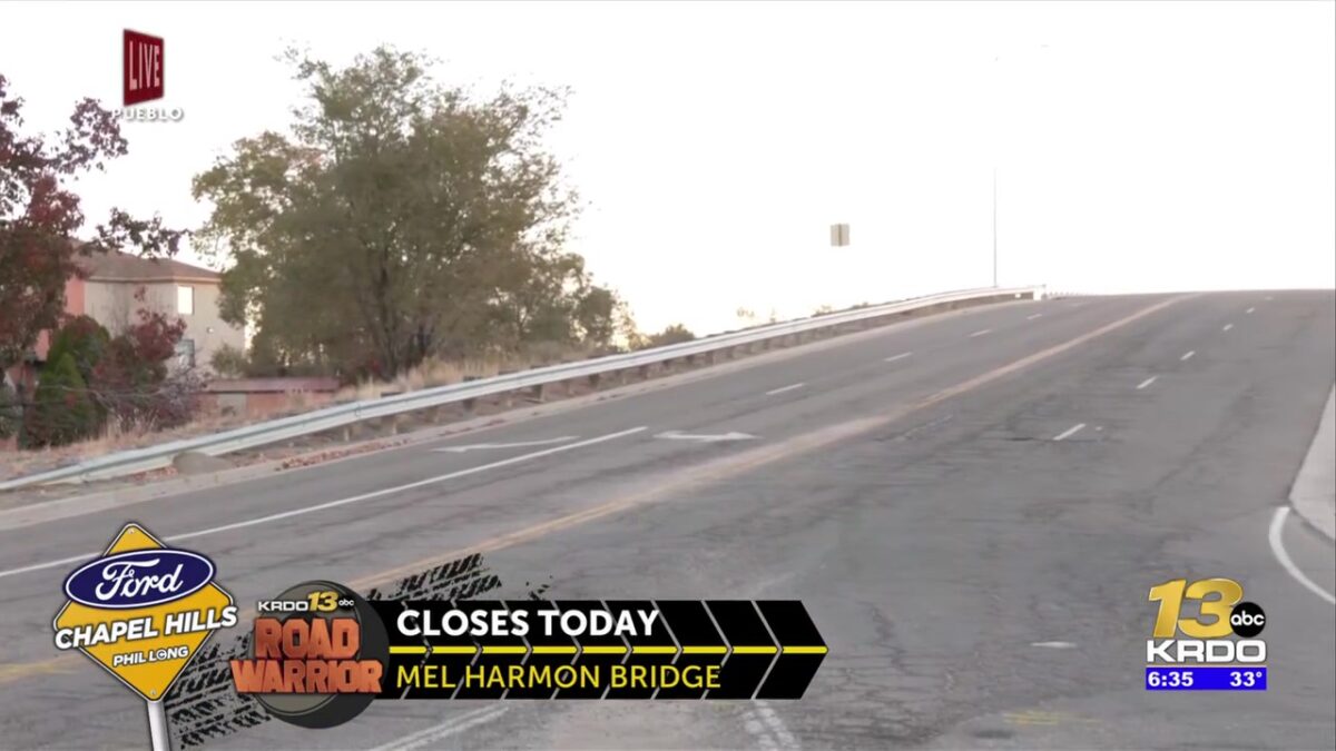 Repair work will close Pueblo’s Mel Harmon Bridge for five months