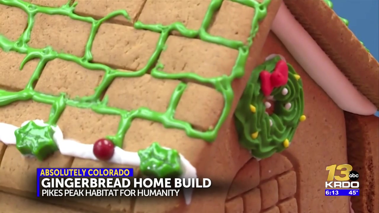 Habitat for Humanity funding home builds with gingerbread homes