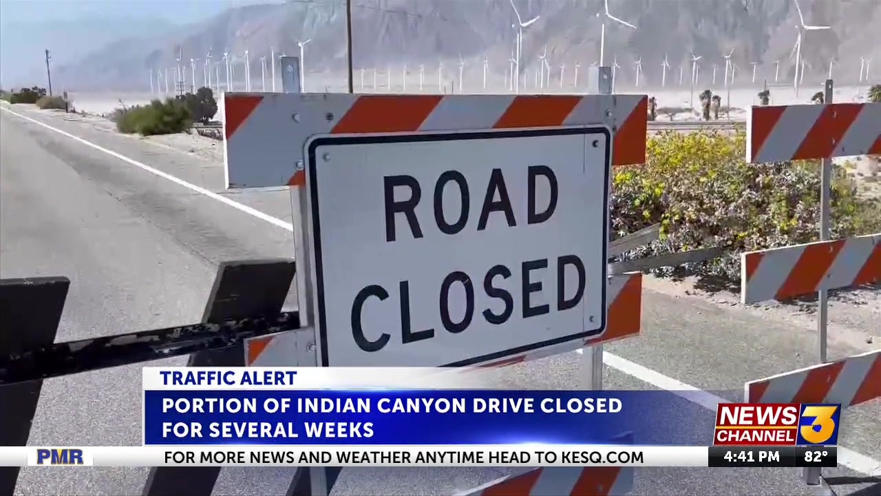 Indian Canyon to be closed at wash Nov. 17-20 for bridge project