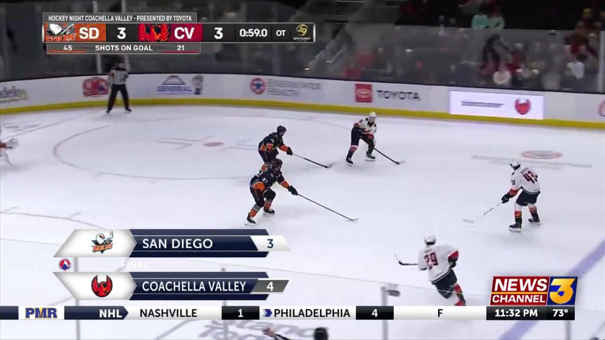 CV Firebirds get first home win of the season with OT victory over San Diego Gulls