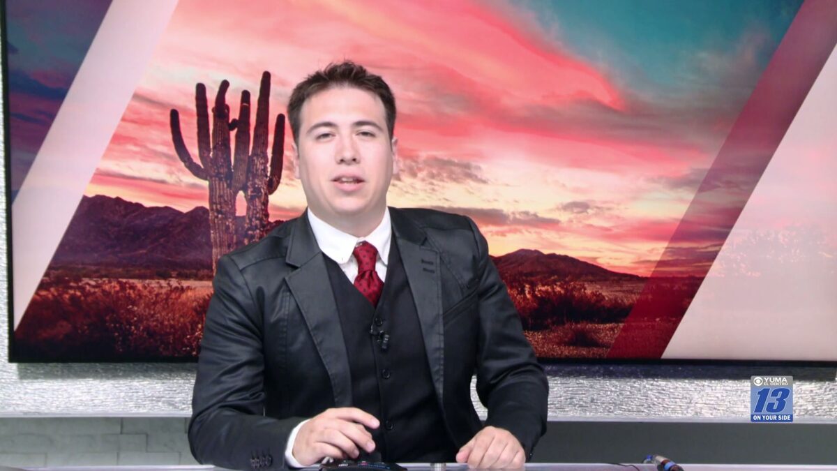 Lerner and Rowe donate to the Yuma Community Food Bank