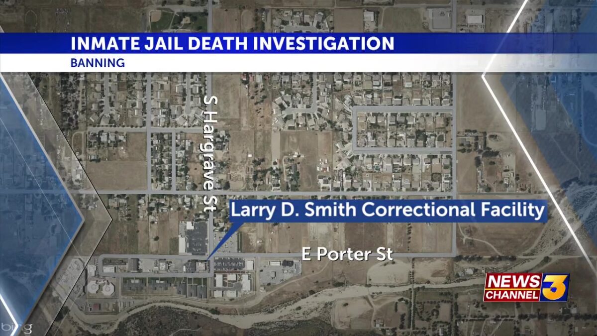 Riverside County Sheriffs investigating death of inmate at Banning jail