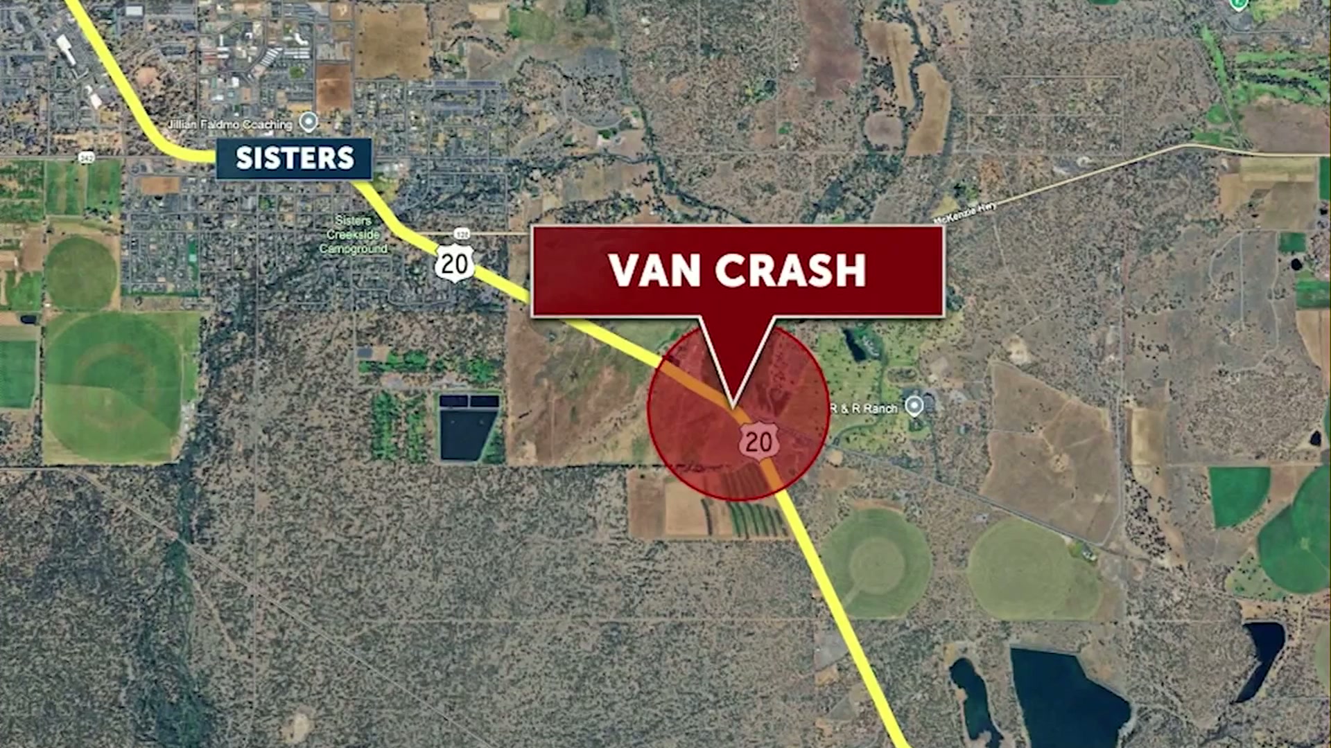 Injury single-vehicle crash slows traffic on Highway 20 near Sisters