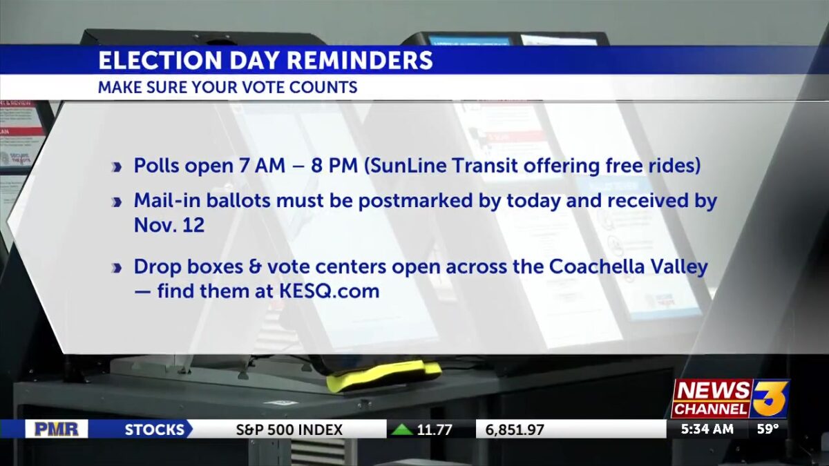 Election Day: How to vote in the Coachella Valley