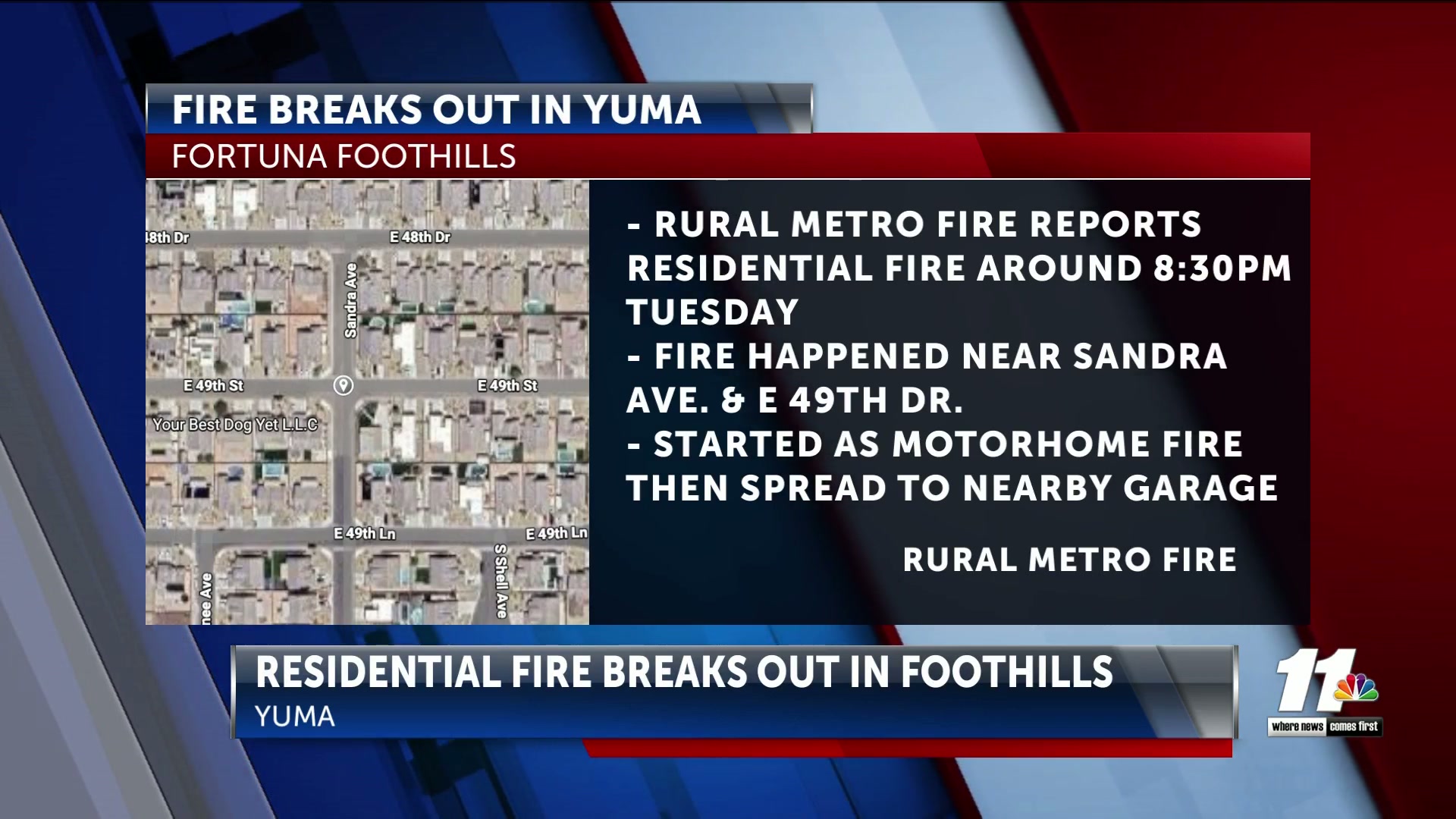 Rural Metro battles residential fire in the Foothills