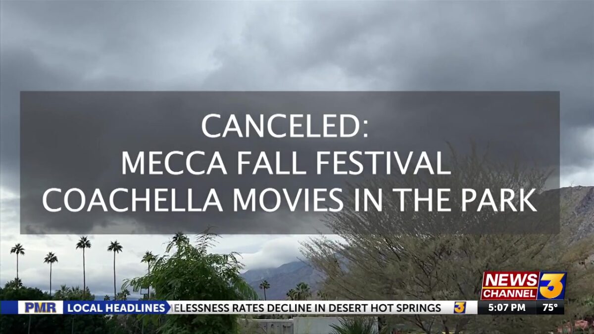 Event cancelations in the Coachella Valley due to weather