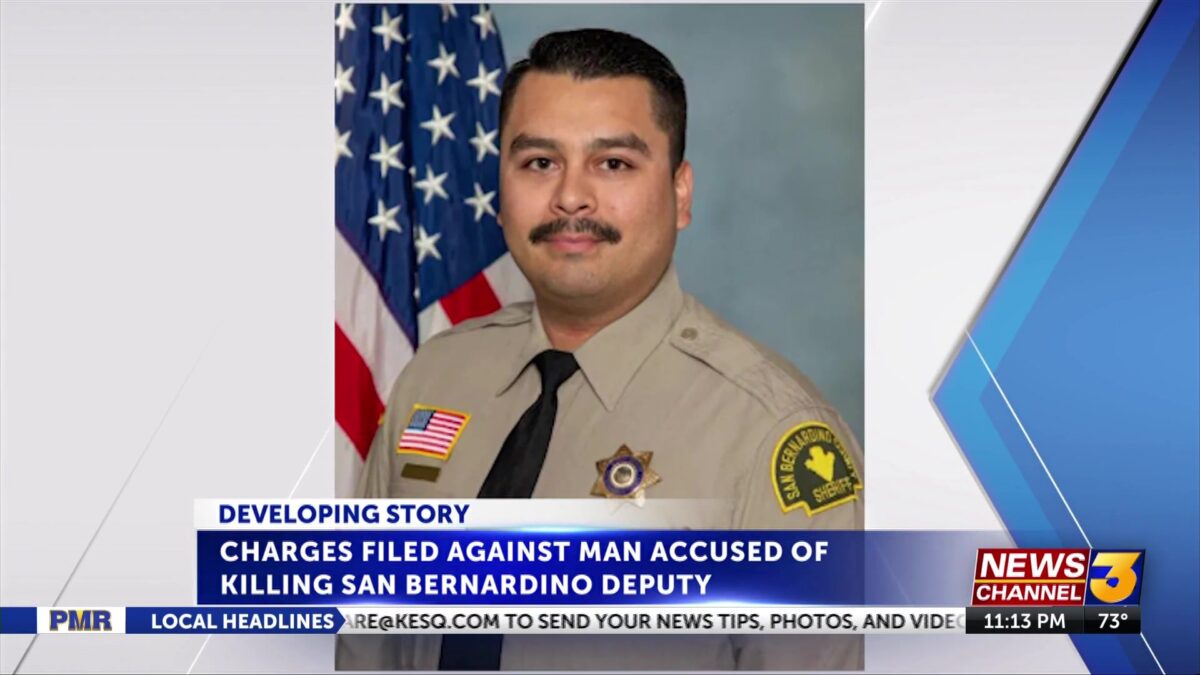 Charges filed against man accused of killing San Bernardino County Sheriff’s deputy