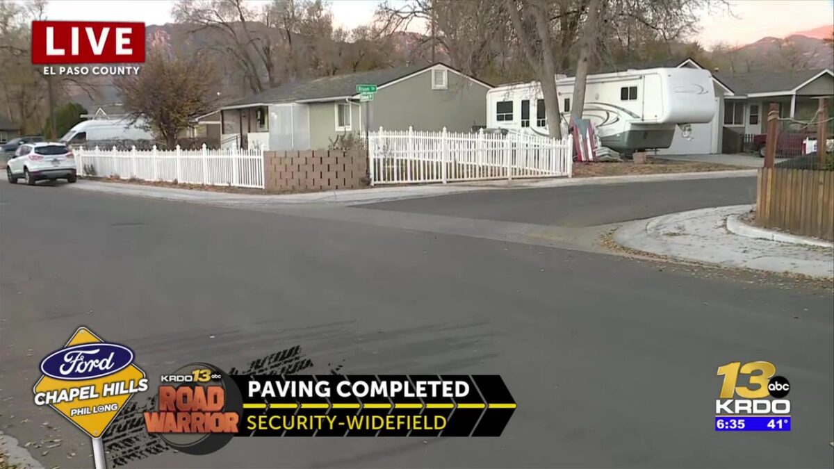 Repaving on two of worst streets in Security-Widefield finished; mixed feelings from neighbors