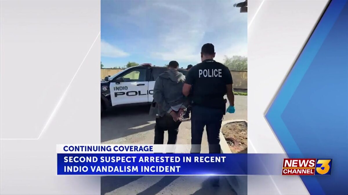 Second suspect arrested in recent Indio burglary/vandalism incidents