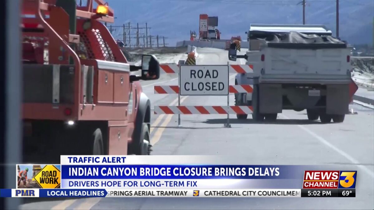 Indian Canyon bridge closure brings delays as drivers hope for long-term fix