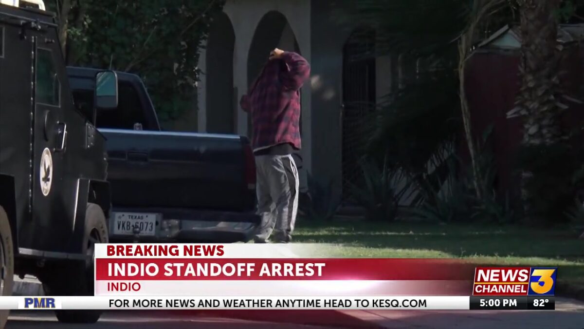 Stabbing suspect taken into custody after hours-long standoff in Indio