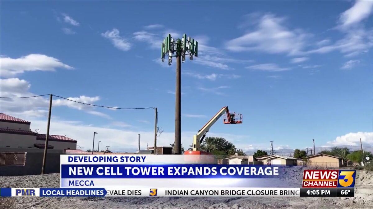 Mecca area will soon receive better cell coverage with newly installed tower