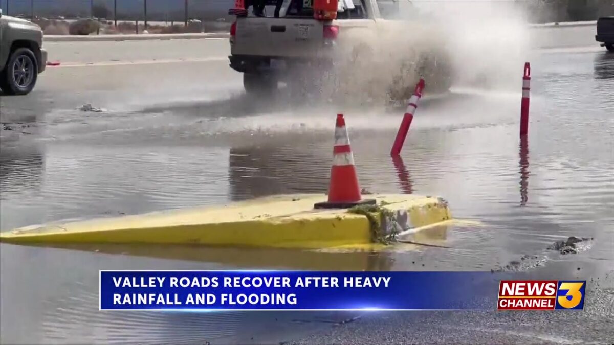 Valley roads recover after heavy rainfall and flooding