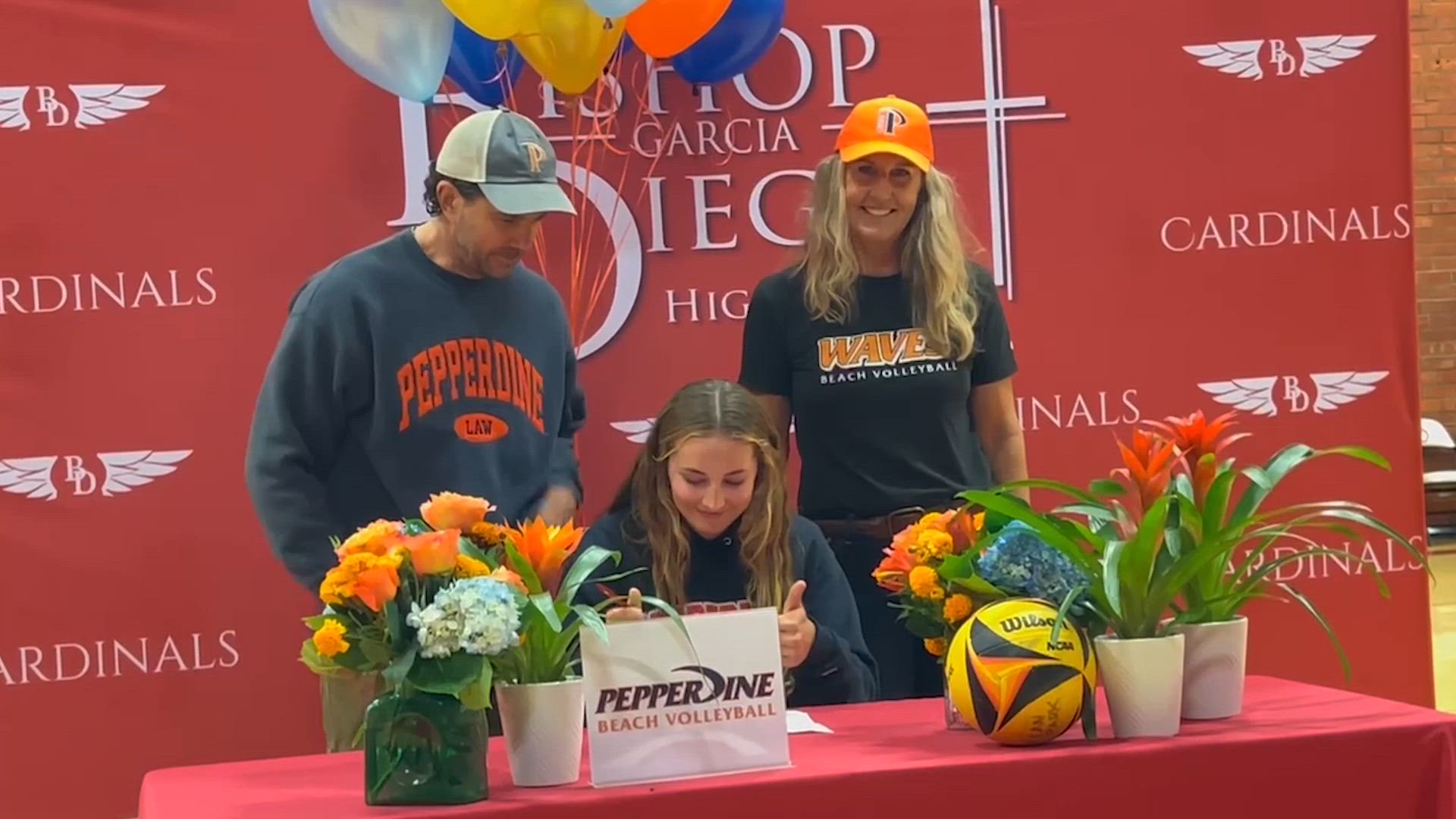 Bishop Diego standout Wynter Thorne-Thomsen signs with Pepperdine Beach Volleyball