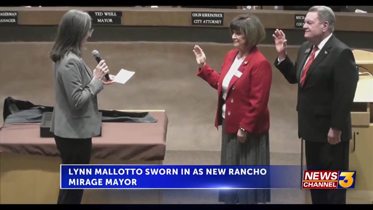 Lynn Mallotto sworn in as new Rancho Mirage Mayor