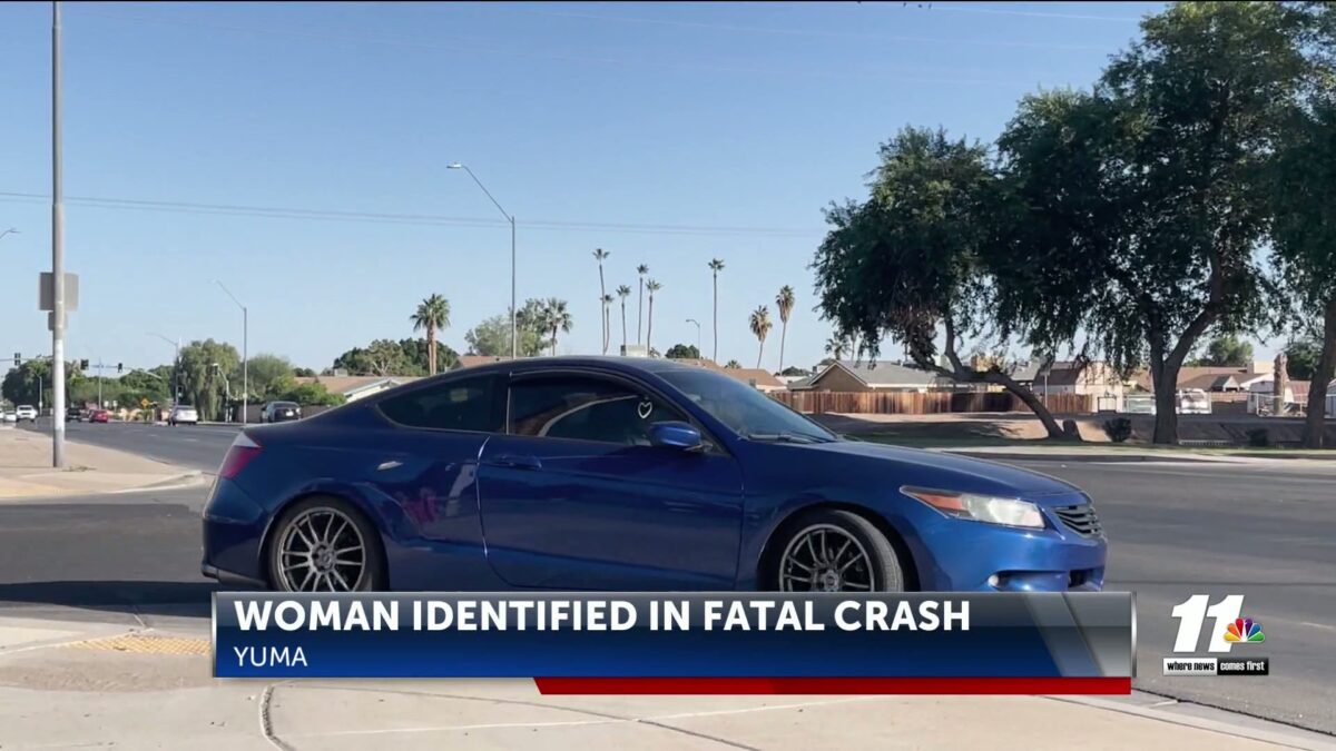 Police identify elderly woman who died in Yuma car crash