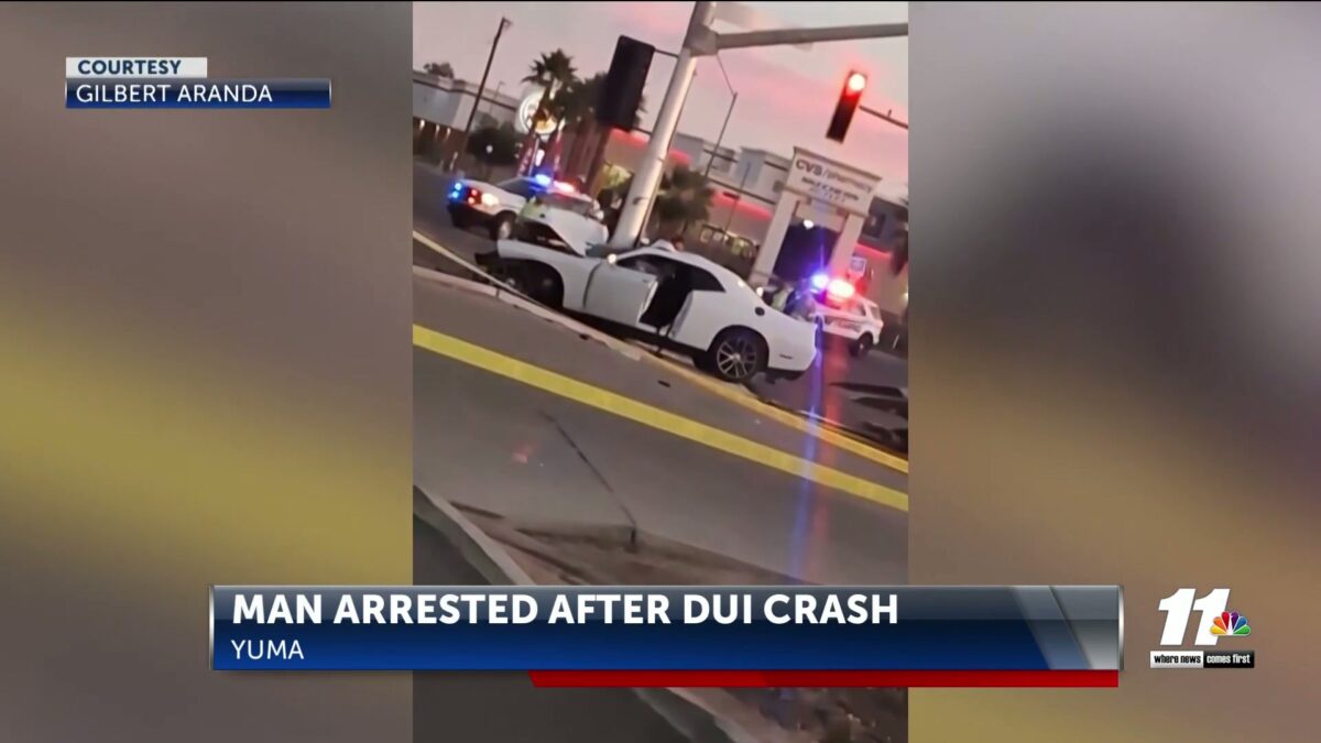 Latest on the crash resulting in a man’s arrest