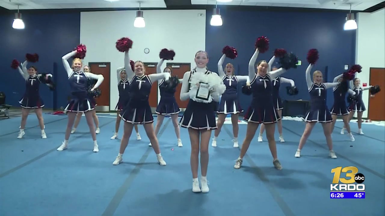 The Classical Academy receives the Qdoba Friday Night Blitz Spirit Award plaque