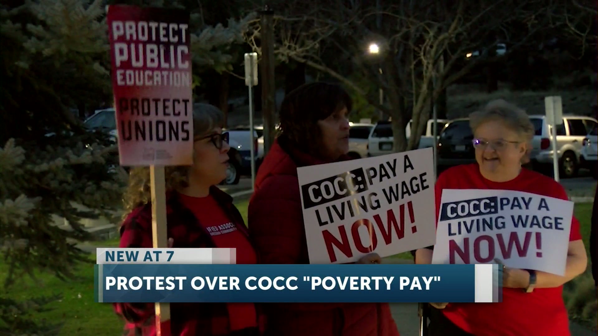 COCC Staff Protest Low Pay as Contract Talks Continue in Bend