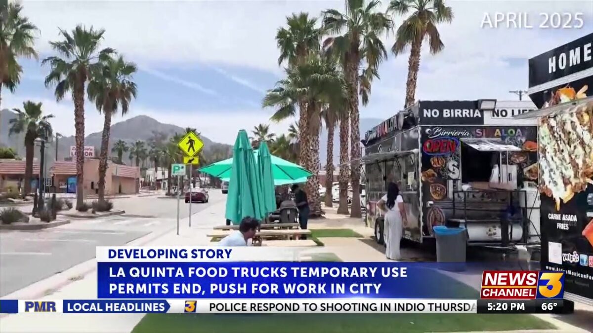 La Quinta food trucks temporary use permit ends