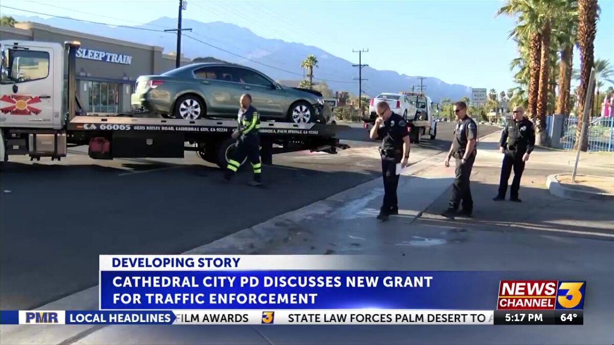 Cathedral City Police Department receives grant to increase safety through traffic enforcement 