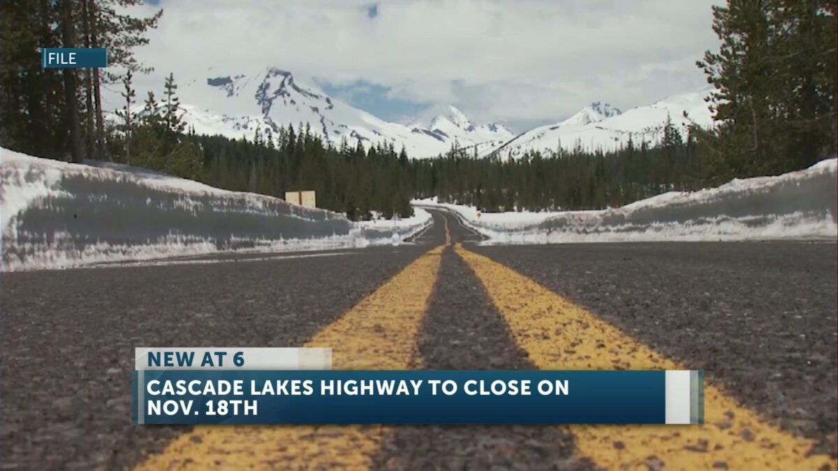 Deschutes County Road Department sets winter closure date for Cascade Lakes Highway