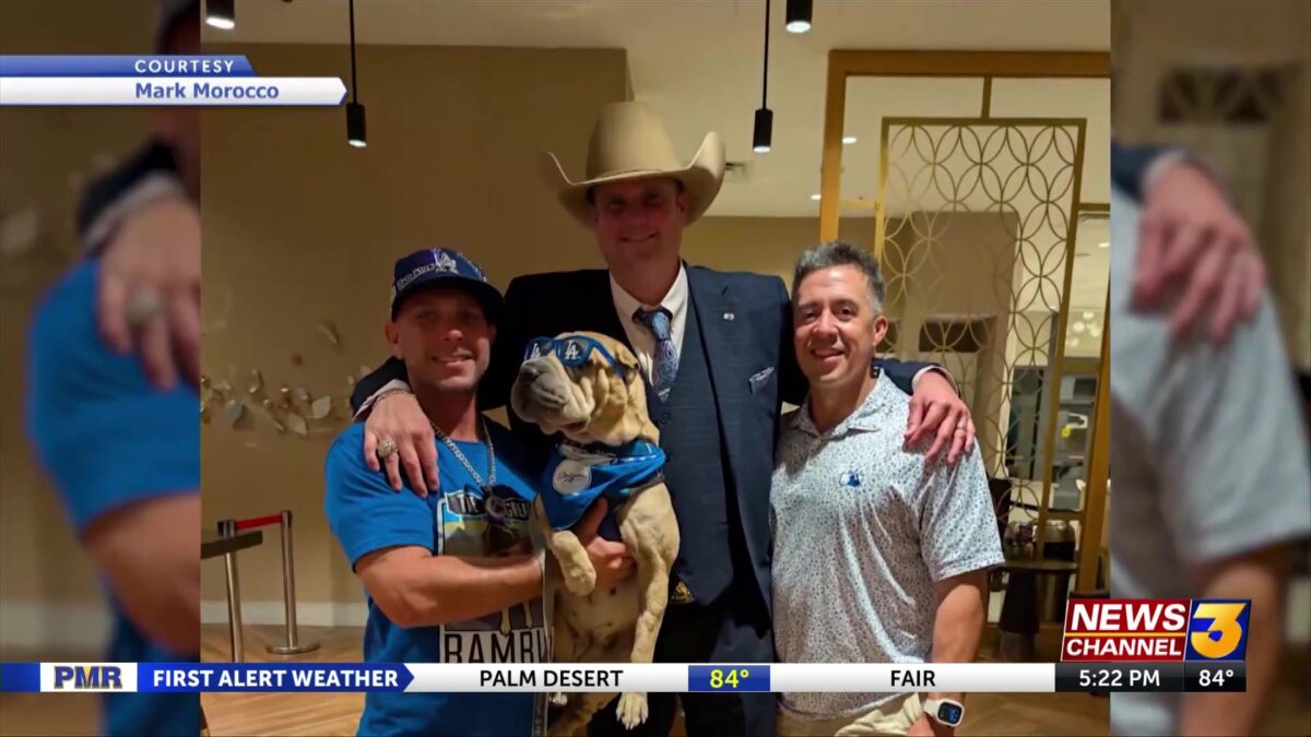 Local fan joins in on Dodgers parade