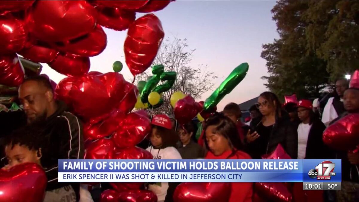 Jefferson City shooting victim’s family hold balloon release as they continue to demand answers