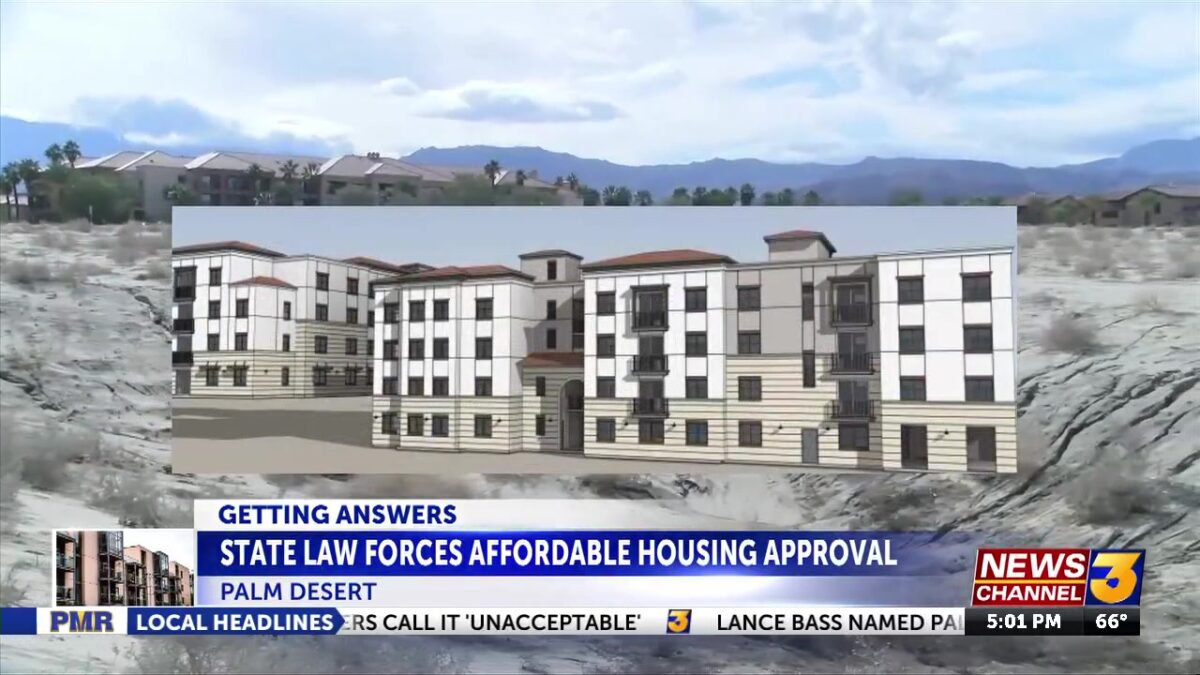 State law fast-tracks affordable housing project in Palm Desert
