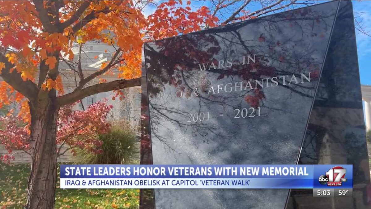 State leaders honor veterans at Missouri Capitol with new memorial obelisk