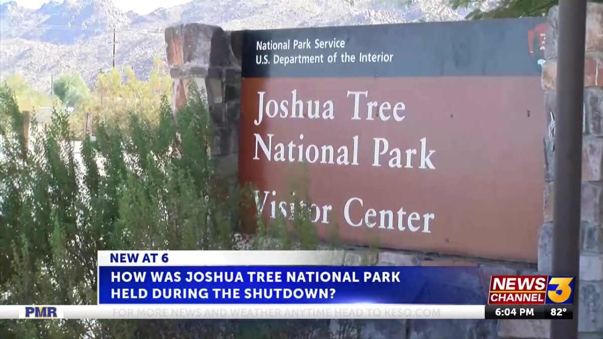 How has Joshua Tree National Park held up during the government shutdown?