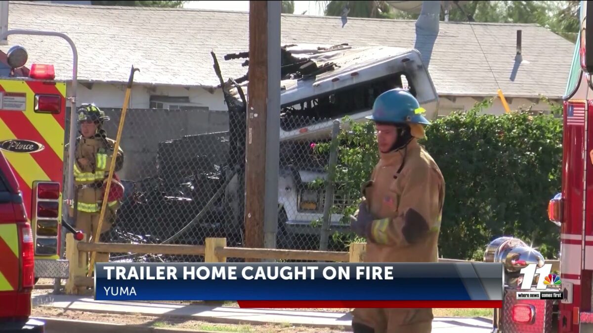 Latest in the mobile home fire in Yuma
