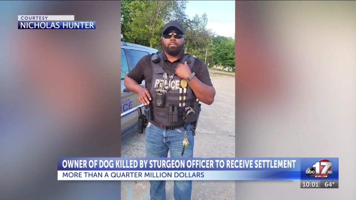 ‘The city didn’t handle it well’: Owner of dog killed by Sturgeon cop gets over a quarter-million dollars in settlement; city hopes to move forward after fallout
