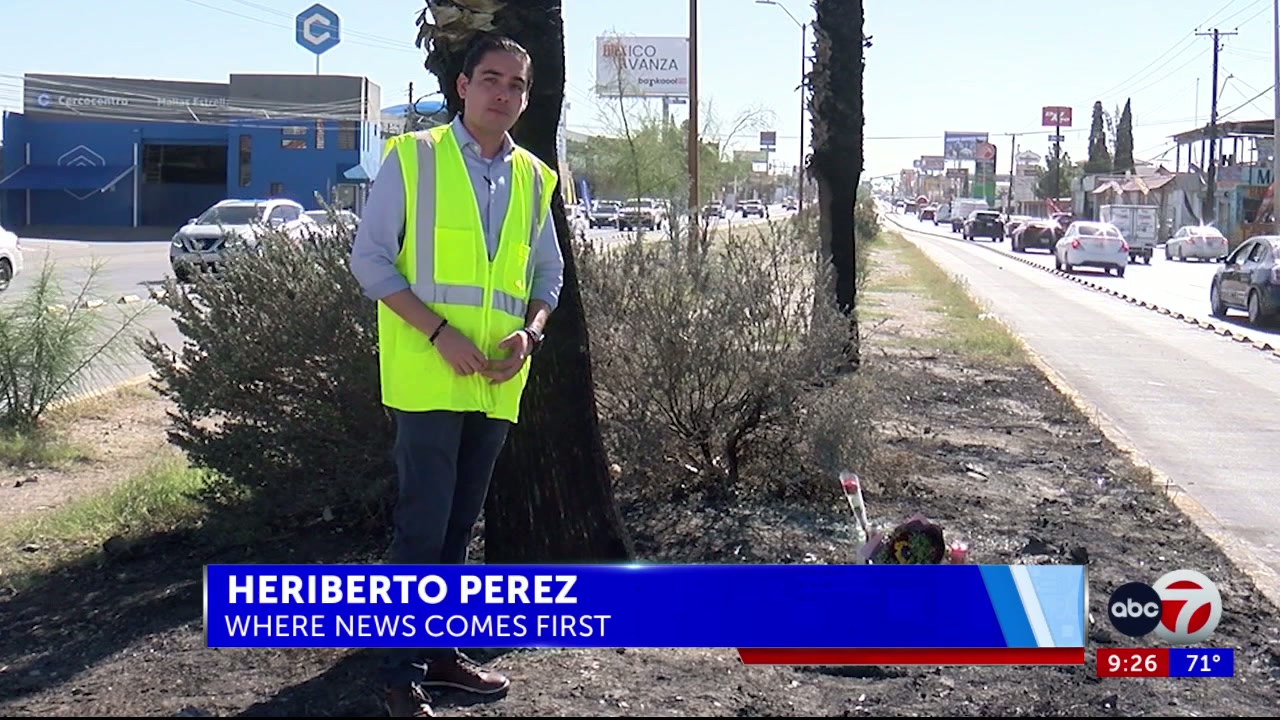 Memorial set up for people who died in fiery crash in Juárez