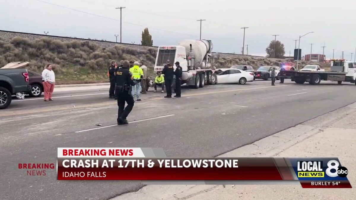 Two hospitalized after an alleged drowsy cement truck driver causes multi-vehicle crash at 17th & Yellowstone