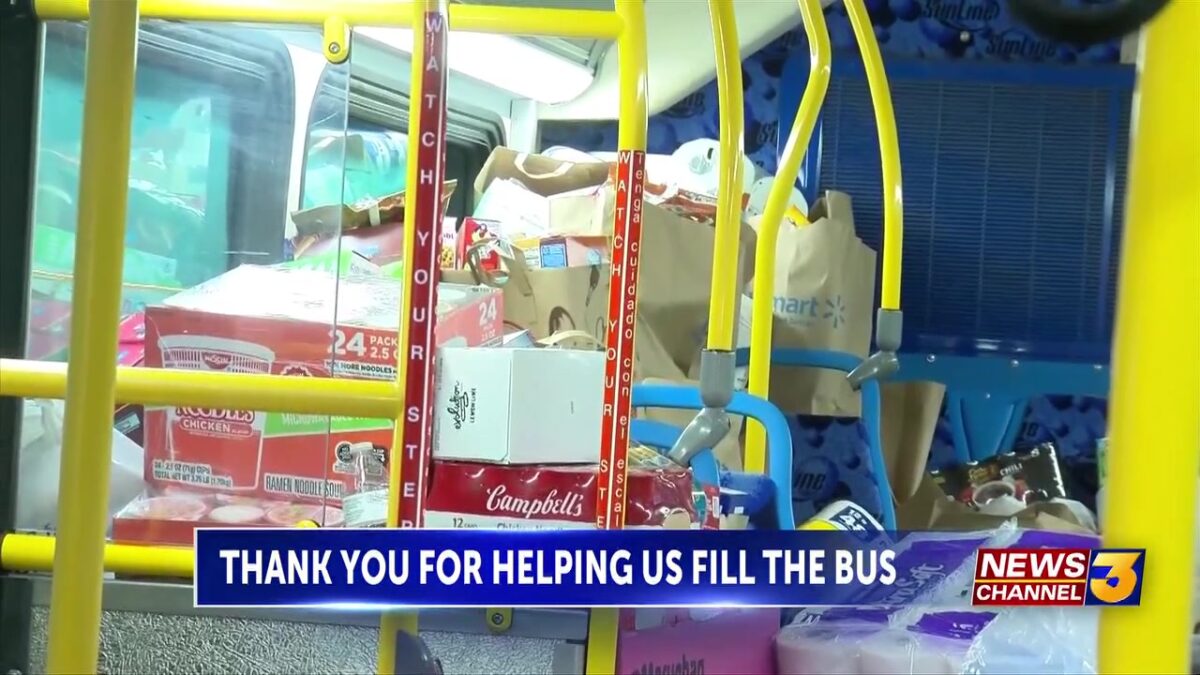 Many thanks to all who gave at News Channel 3 and SunLine Transit Agency’s ‘Fill the Bus’ event